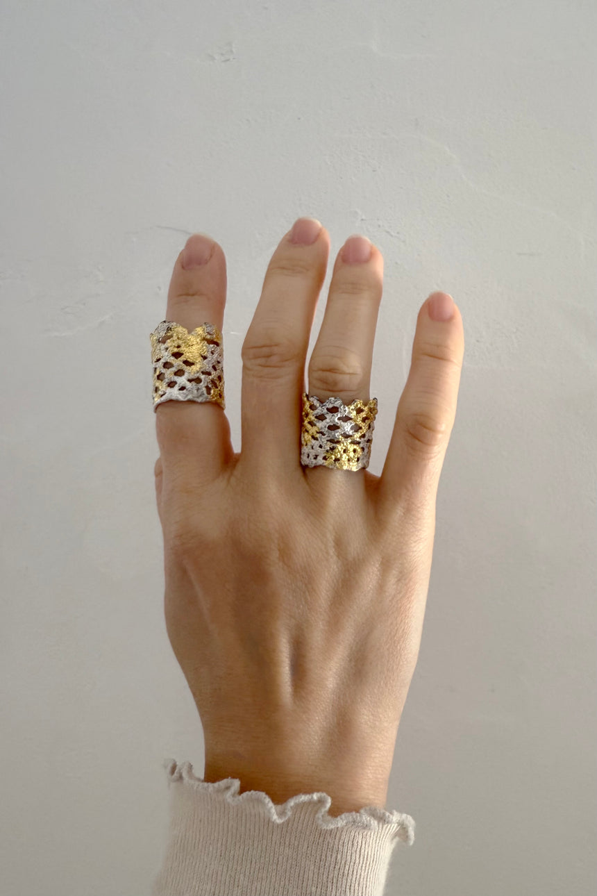 【jona × GASA*】 ripples ring_白 (M)