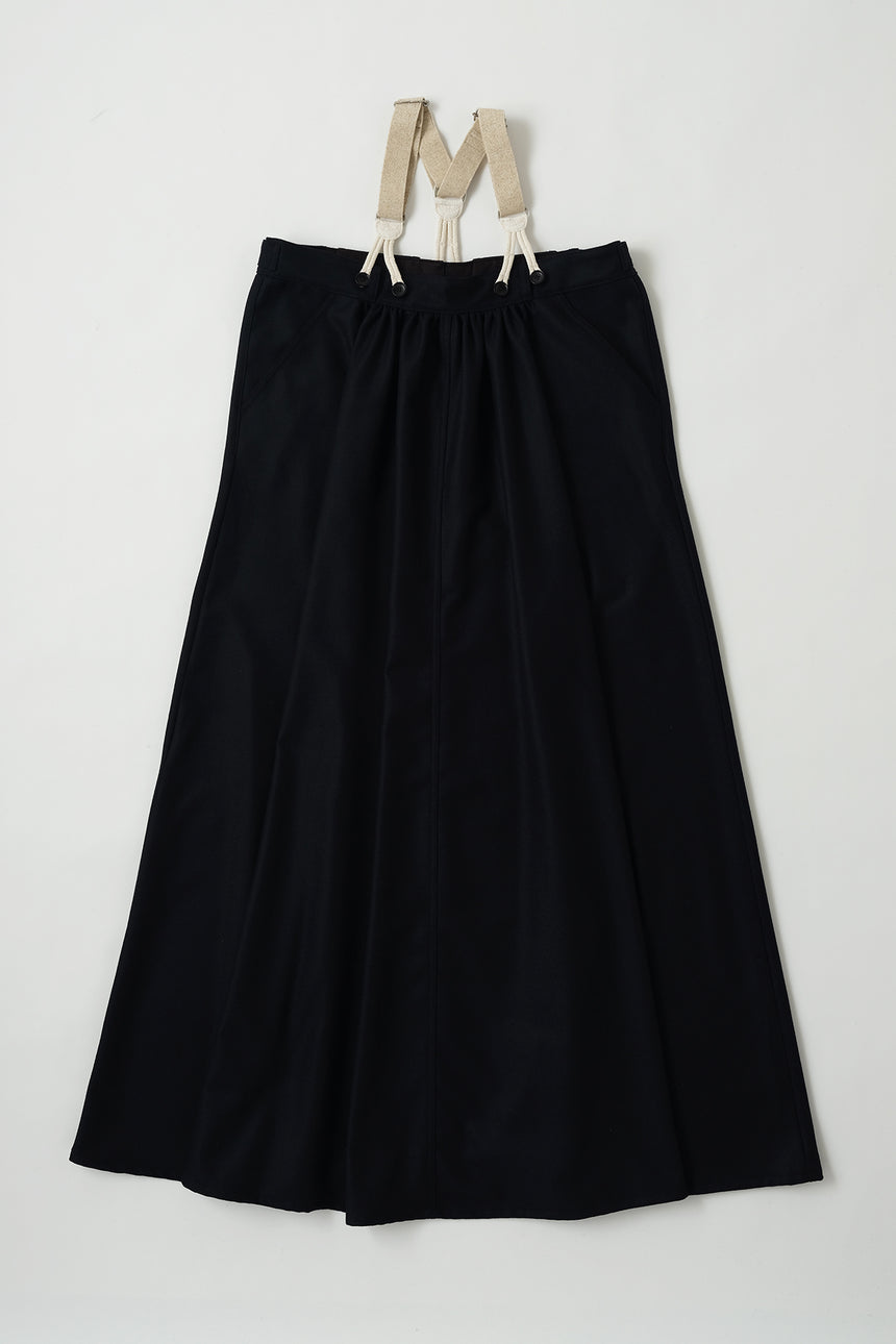 No.08/Flannel wool サスペンダードレス
