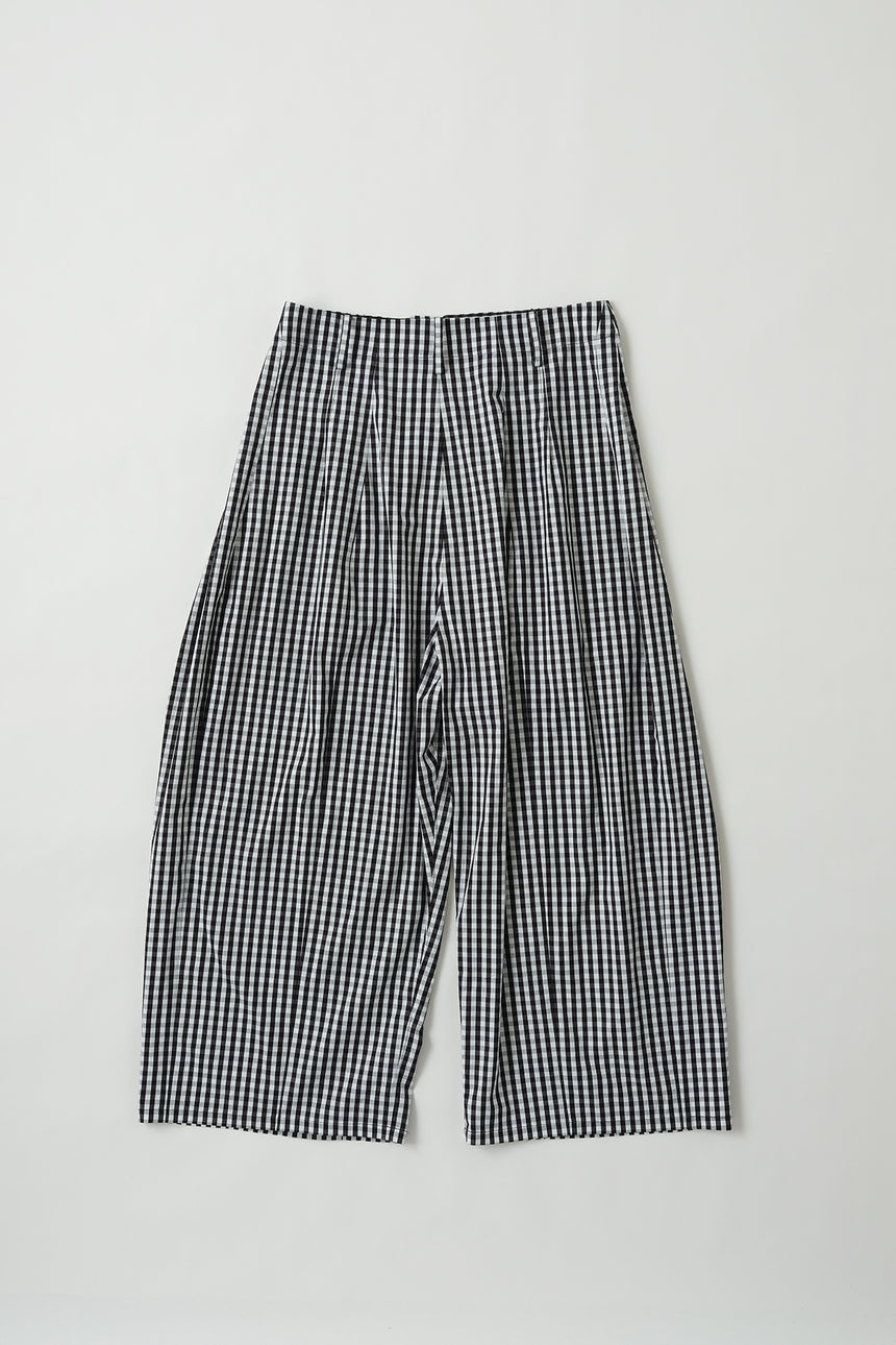 No.01/Gingham ダーツパンツ