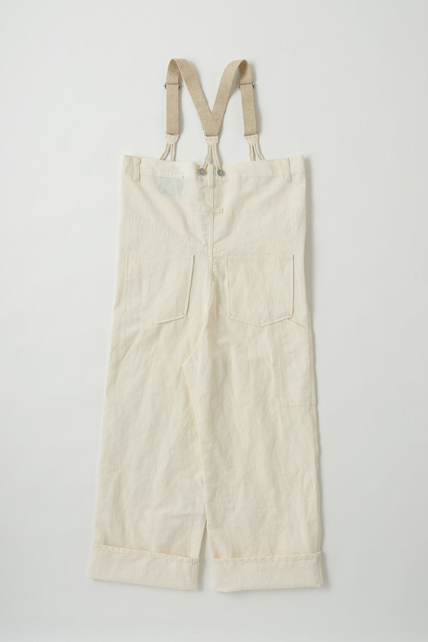 No.04/Linen +Cotton サスペンダーパンツ