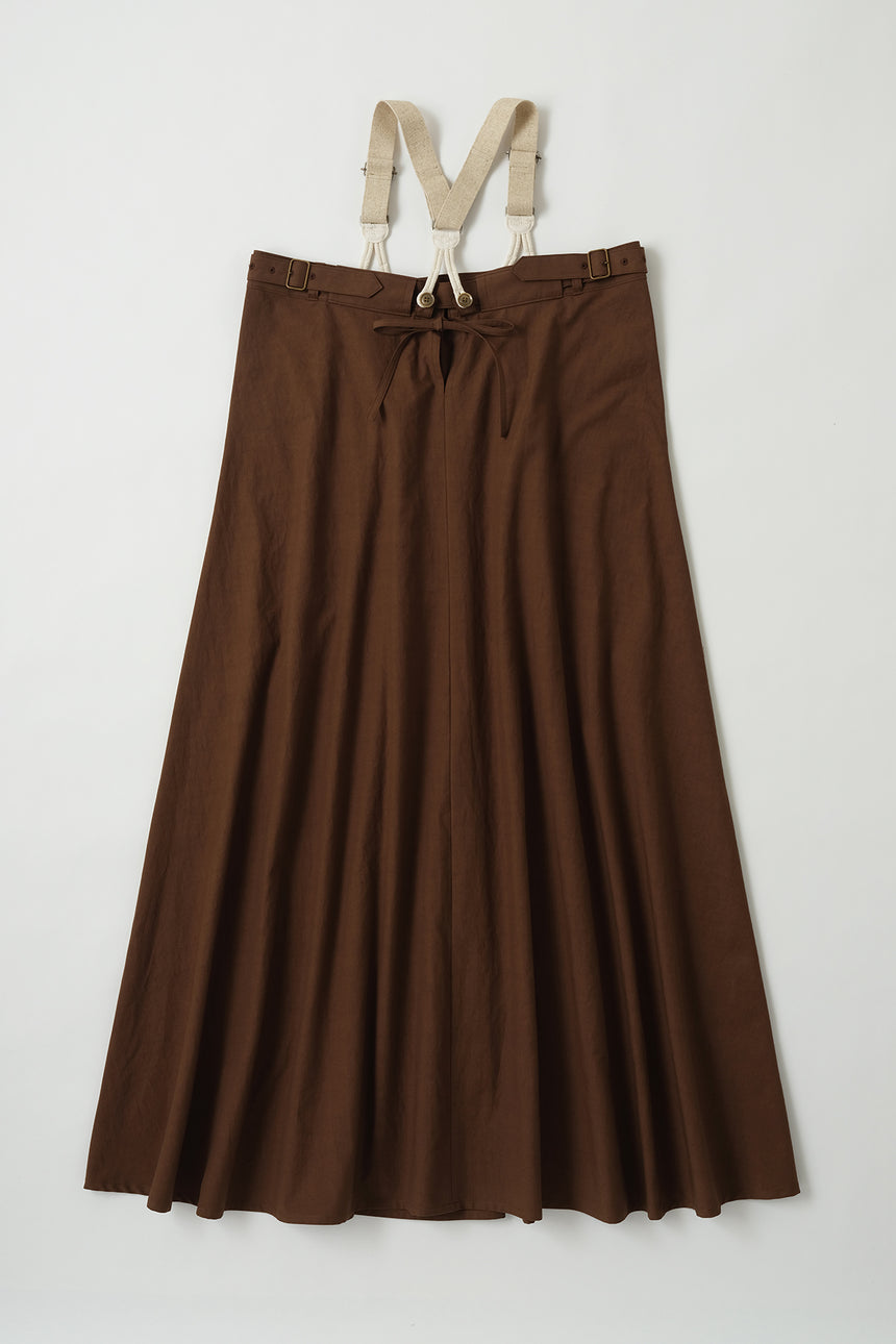 No.07/Cotton triple twill サスペンダードレス