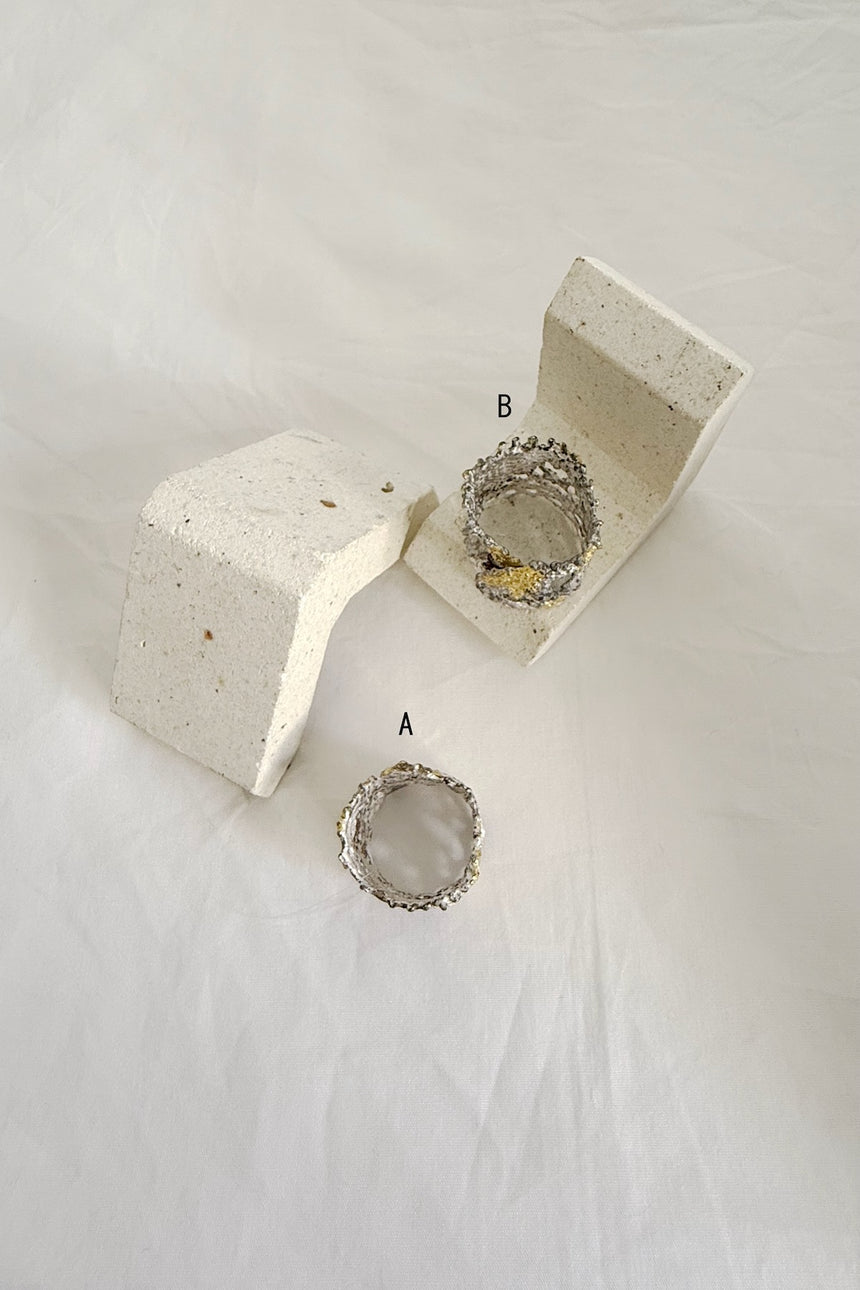 【jona × GASA*】 re-lace ring_白 (M)