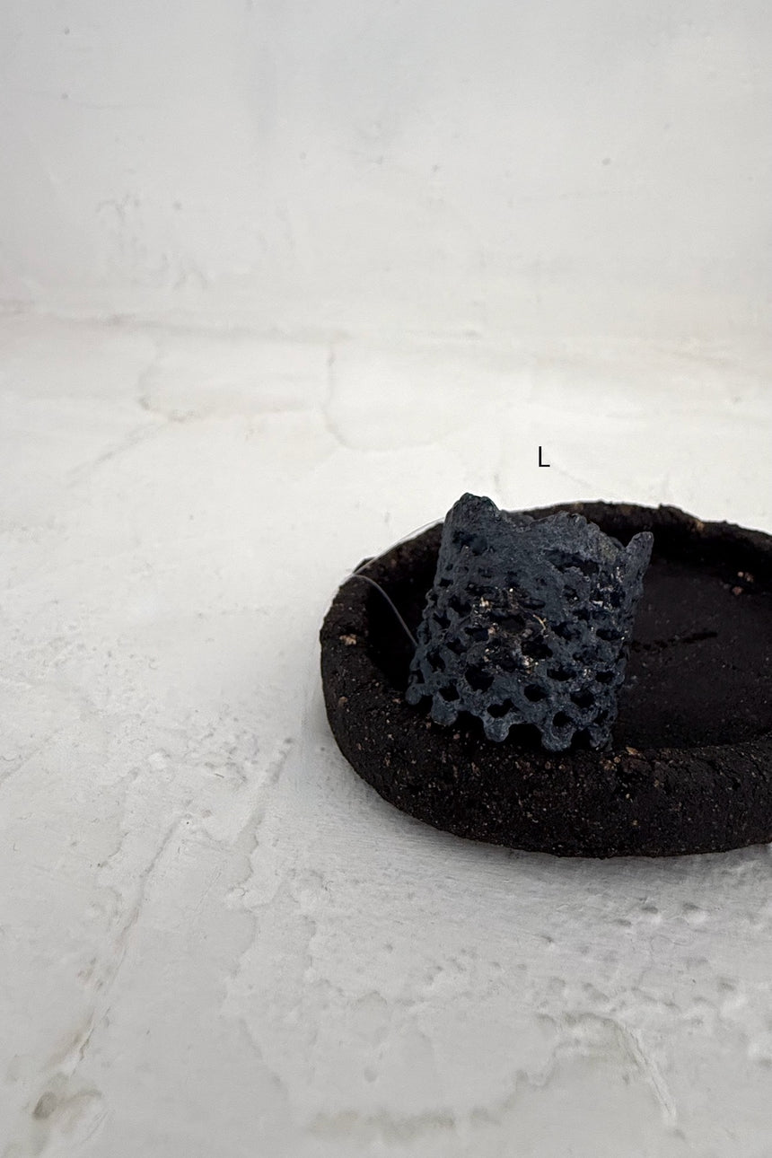 【jona × GASA*】 ripples ring_黒 (S) (L)