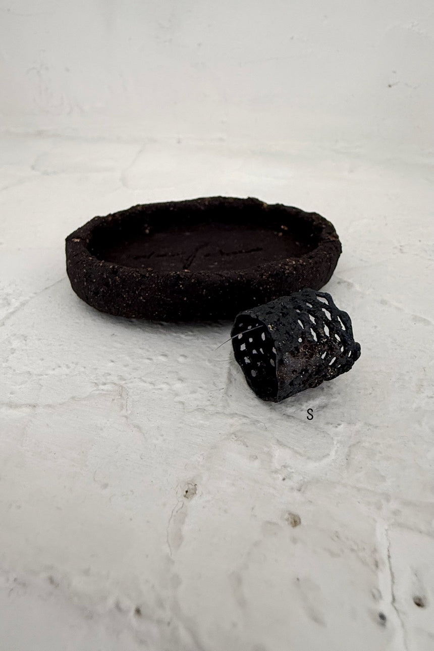 【jona × GASA*】 ripples ring_黒 (S) (L)