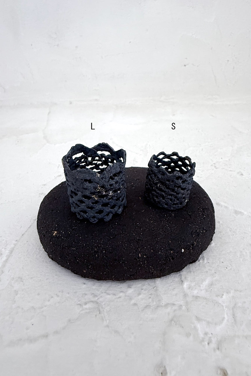 【jona × GASA*】 ripples ring_黒 (S) (L)