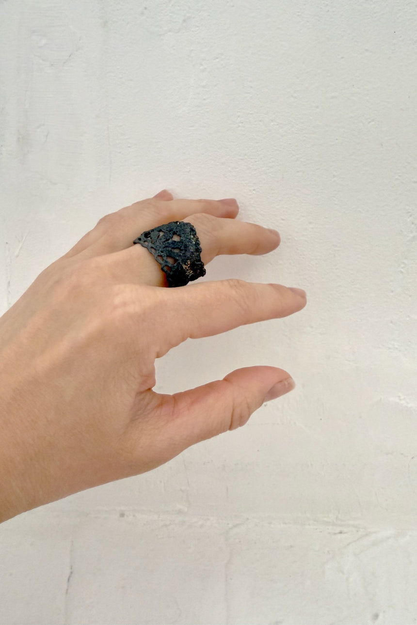 【jona × GASA*】 re-lace ring_黒