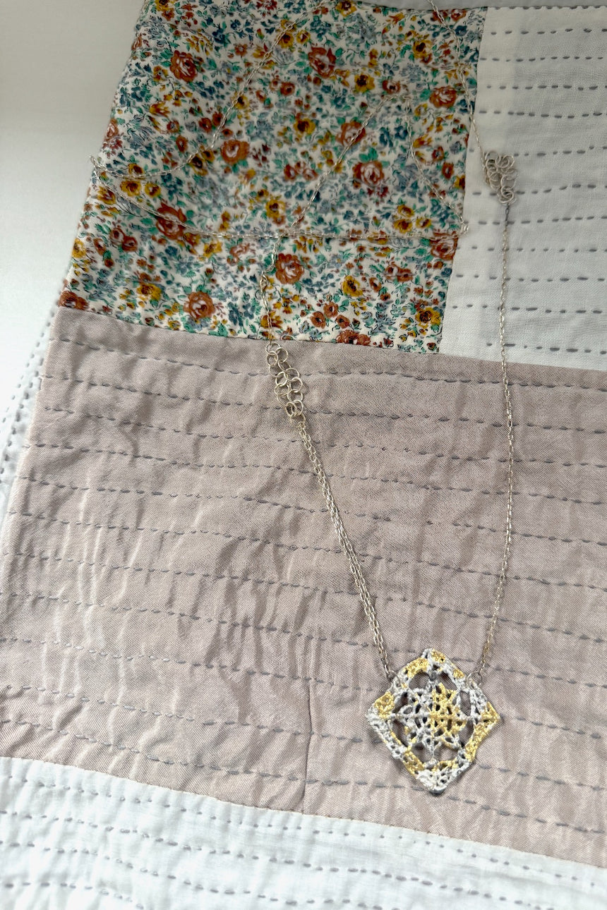 【jona × GASA*】 re-lace necklace_白(A)