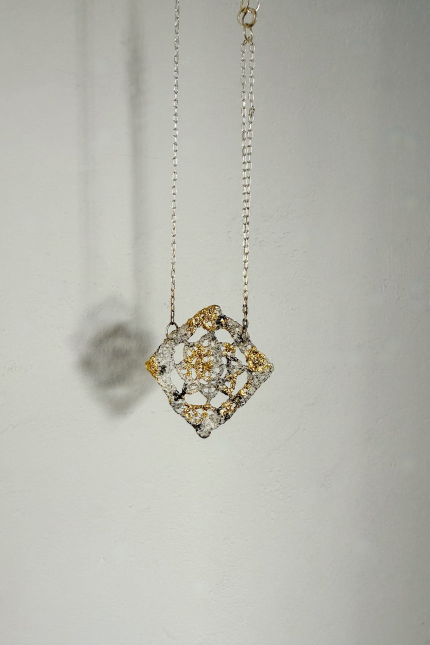 【jona × GASA*】 re-lace necklace_白(A)
