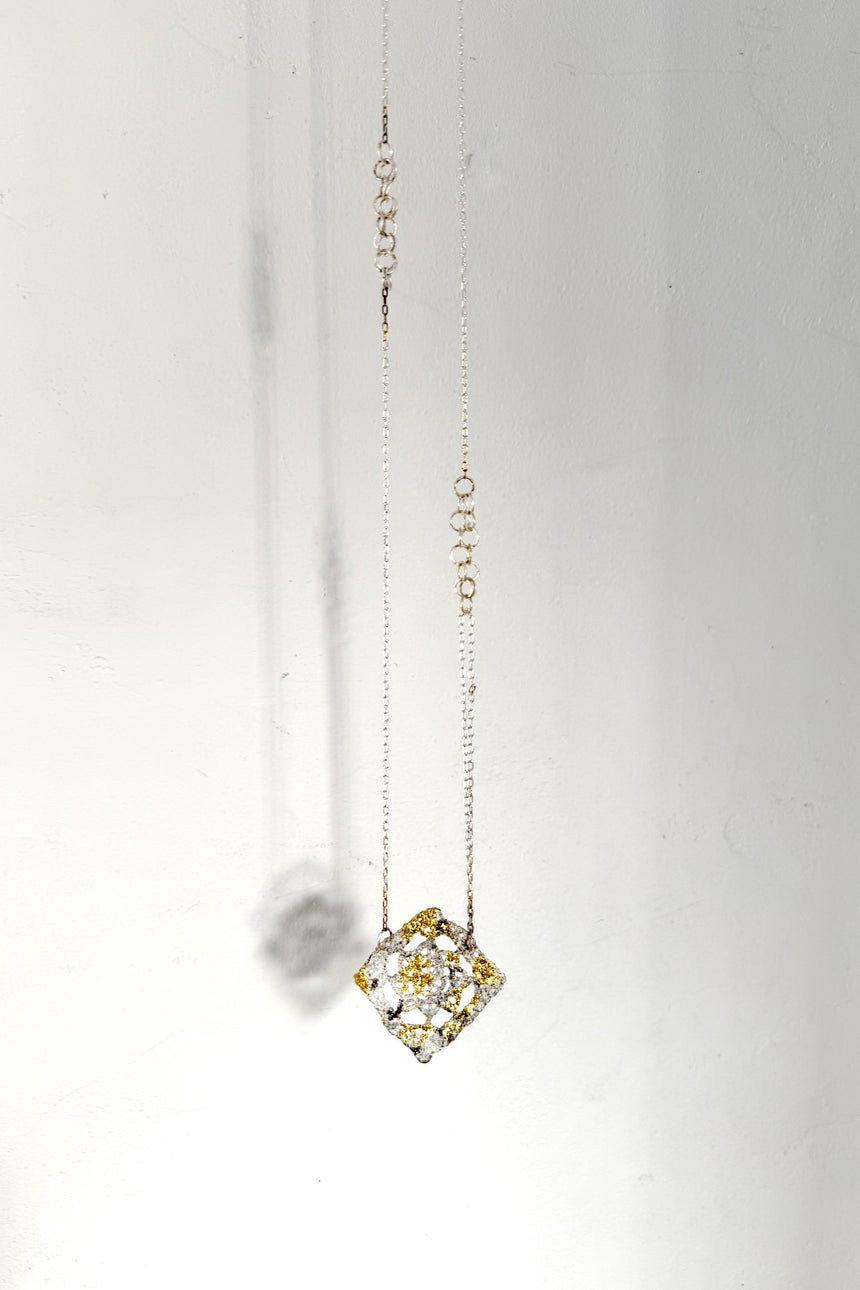 【jona × GASA*】 re-lace necklace_白(A)