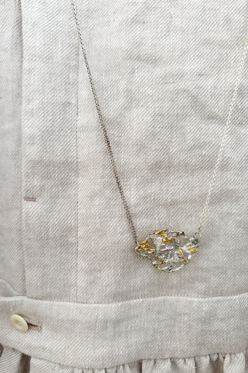 【jona × GASA*】 re-lace necklace_白(B)