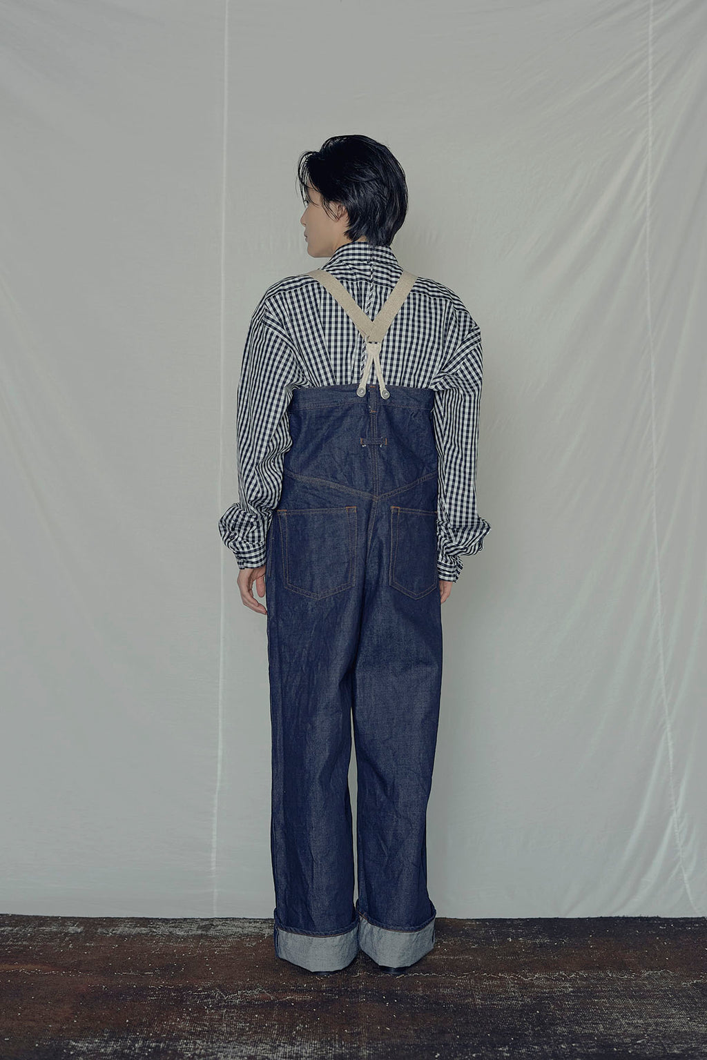 No.04/Linen +Cotton サスペンダー デニムパンツ – GASA＊online store