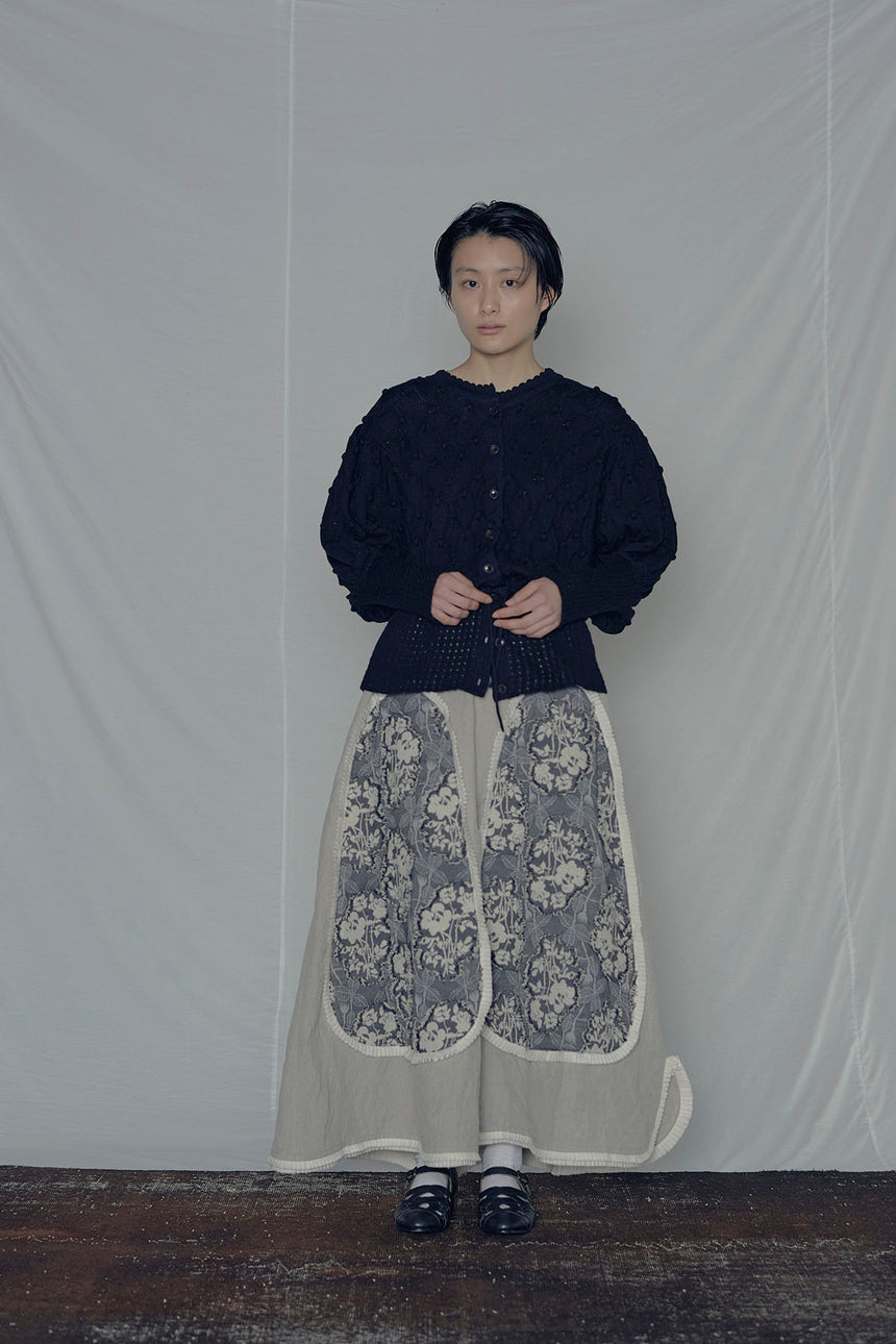 No.03/An jacquard パッチスカート