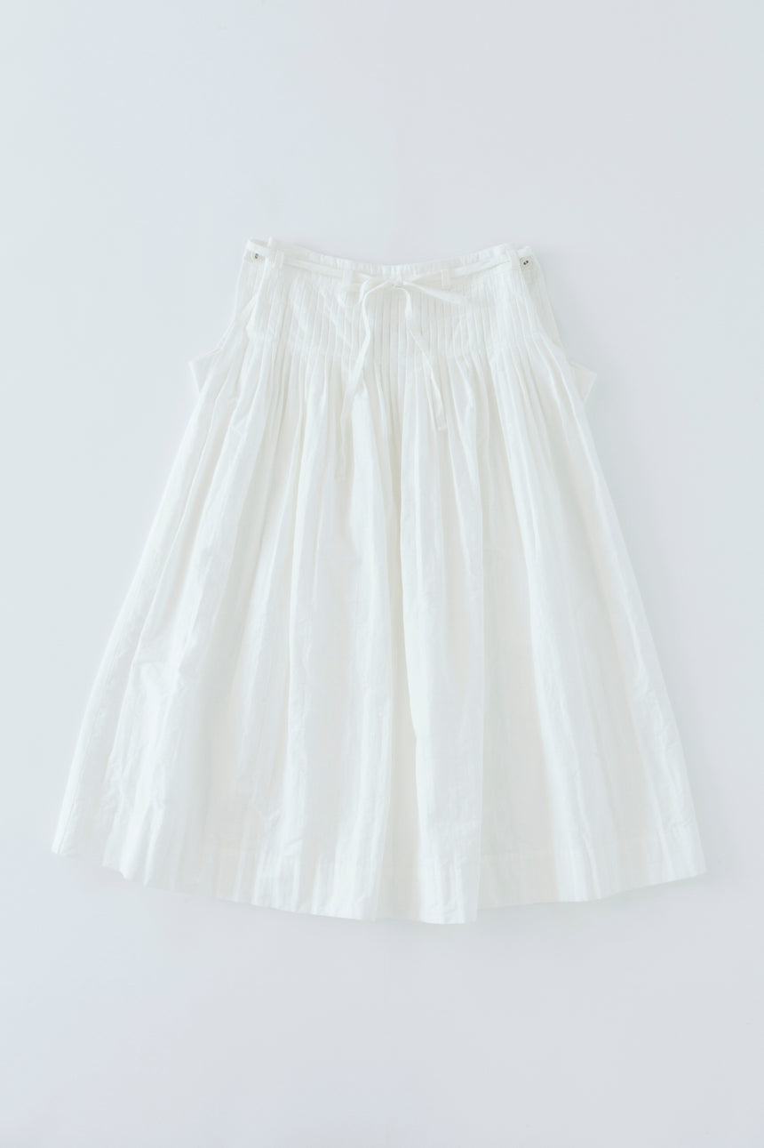 寄り添うもの タックプリーツスカート (off white)