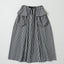 No.01/Gingham ラウンドカット ロングスカート