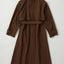 No.07/Cotton triple twill ケープヨークドレス