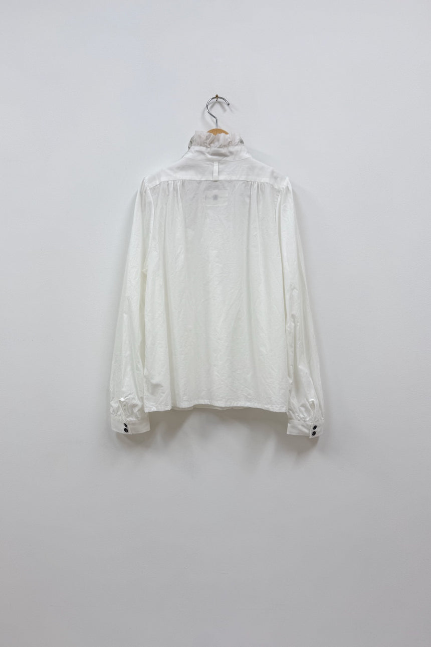 未入荷：輝きの余白　スタンドブラウス (箔プリント)