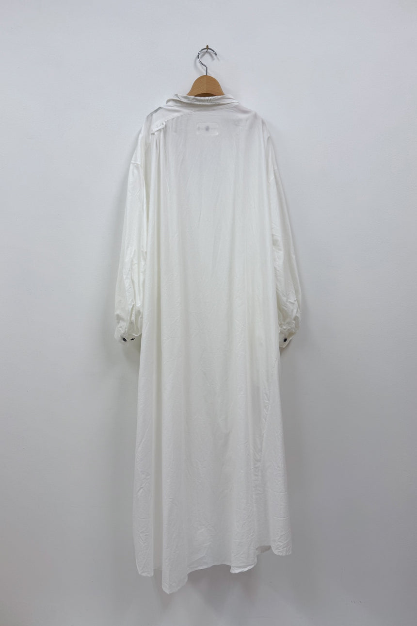 未入荷：輝きの余白　アシメシャツワンピース (箔プリント)
