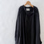 白く透ける玉    ギャザーチュニック (black)