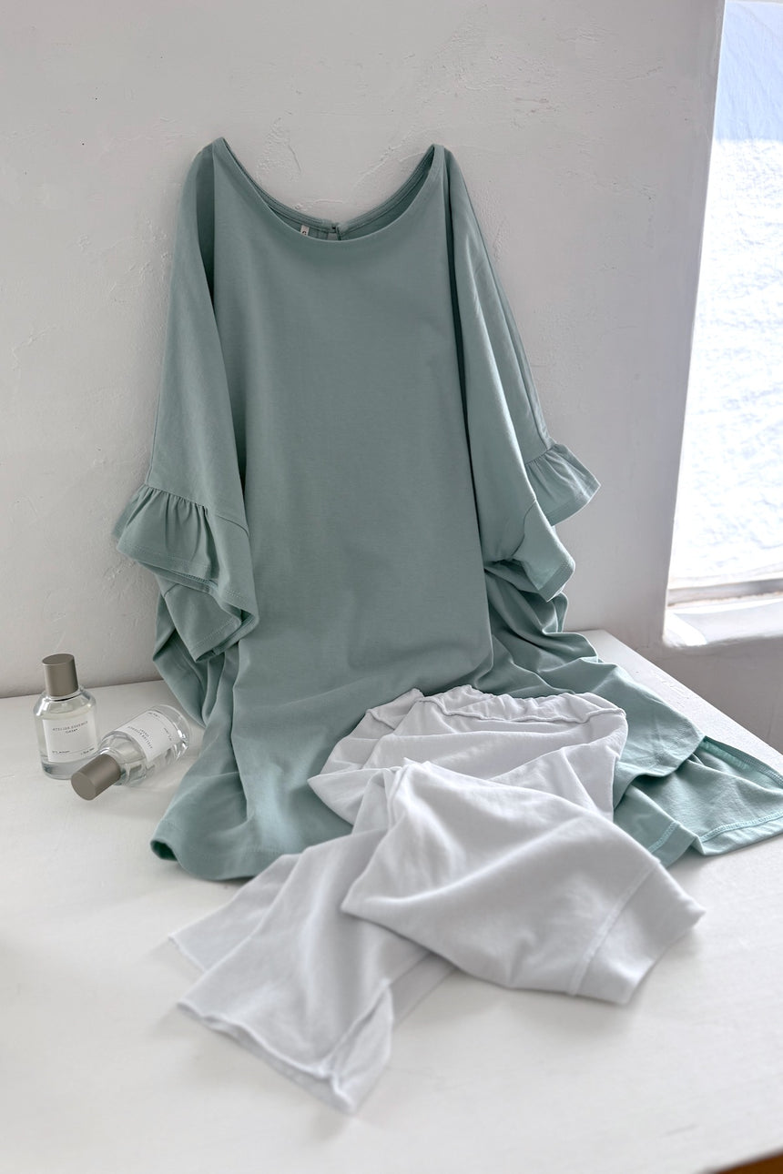 GASA / ガサ | 劇場の片隅 エンブロイダリー ブラウス シャツ | F | ash blue | レディース GASA / ガサ | 劇場の片隅 エンブロイダリー ブラウス シャツ | F