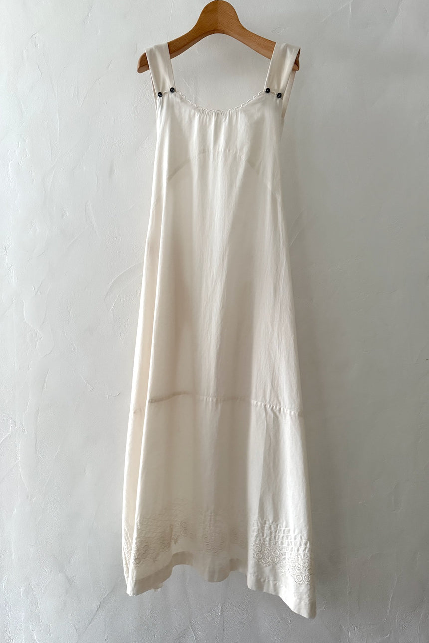 白く透ける玉    ノースリーブワンピース (black)