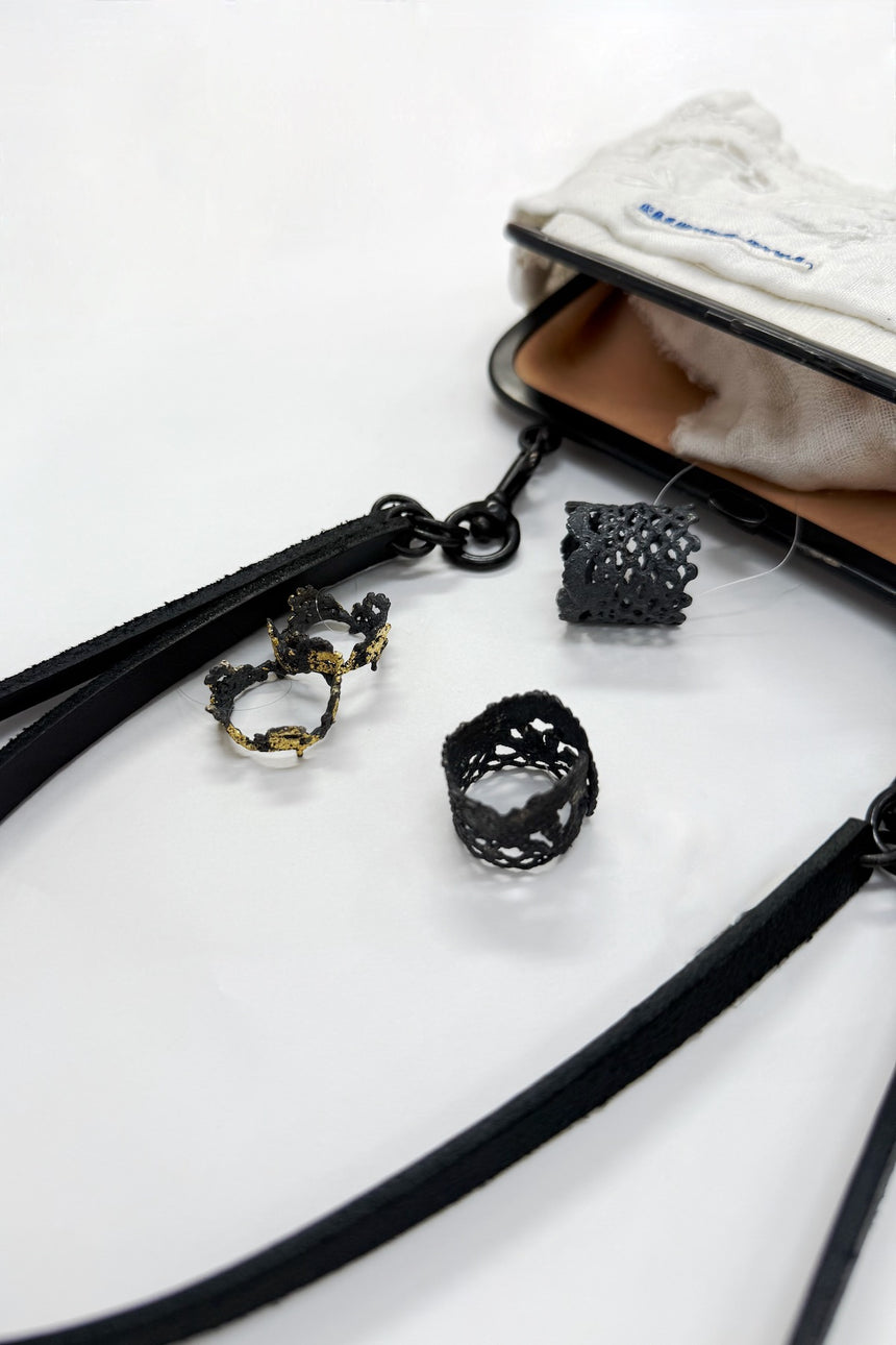 【jona × GASA＊】   re-lace ring_黒