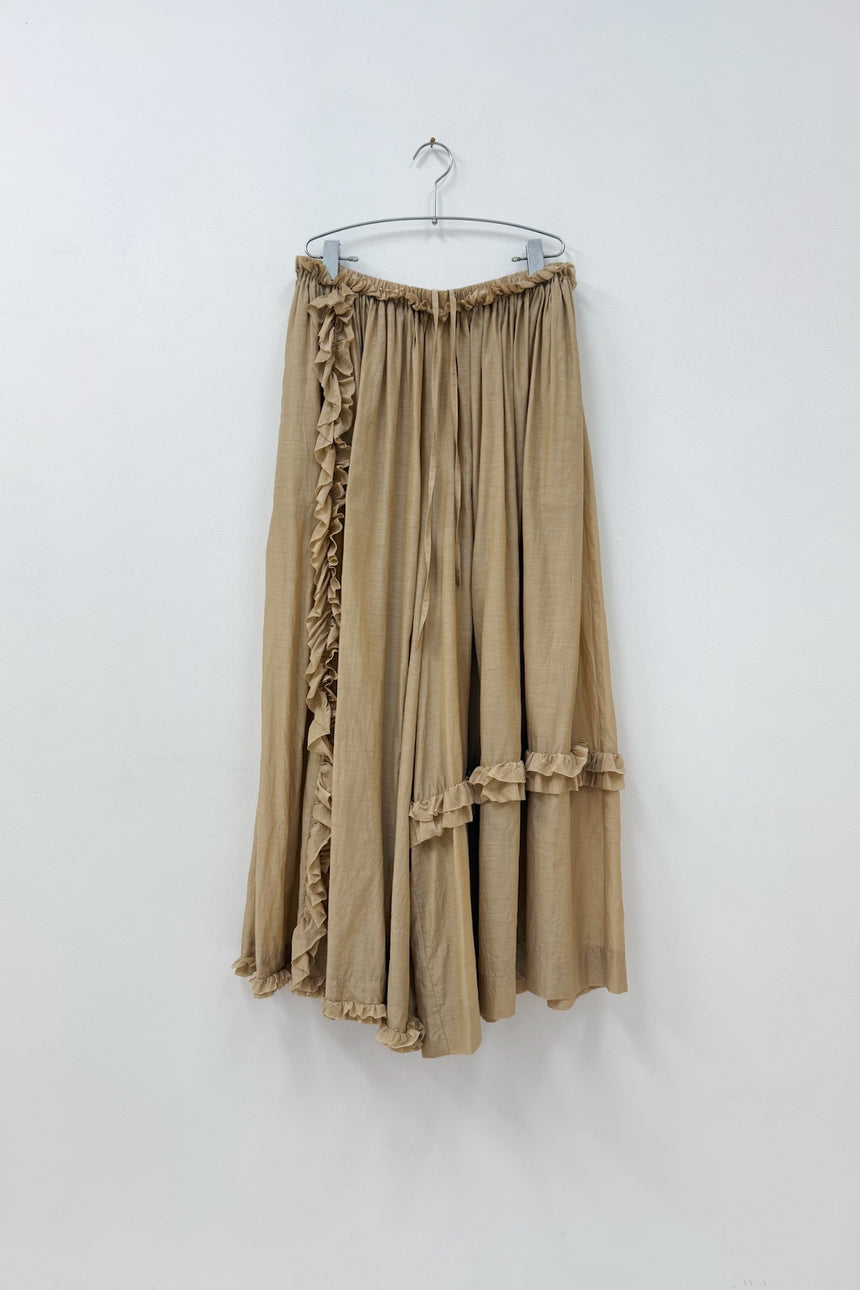 葉影のリズム　ギャザーパンツ