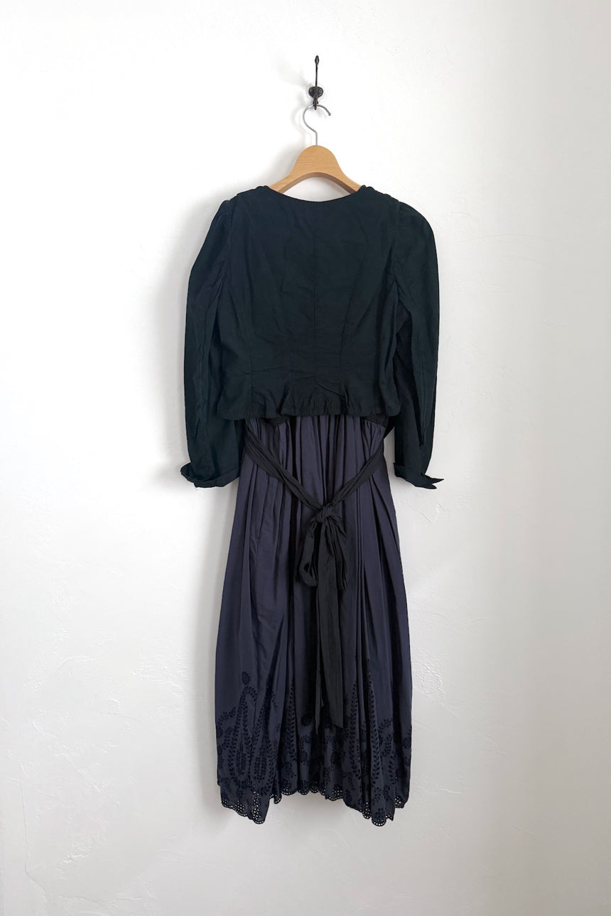 森の鼓動　コンビドレス (black × navy black)