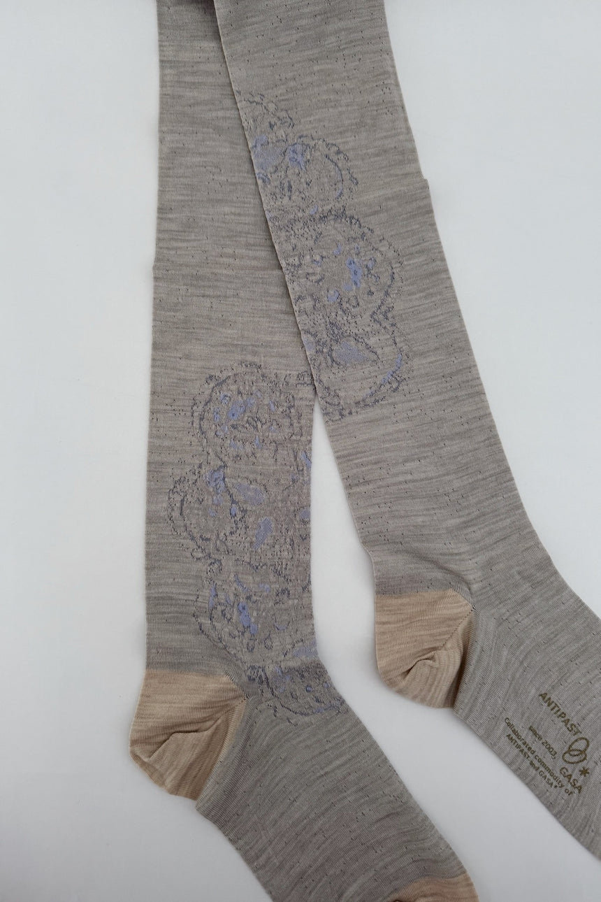 ANTIPAST×GASA*　雲透き　レース柄ニーハイソックス