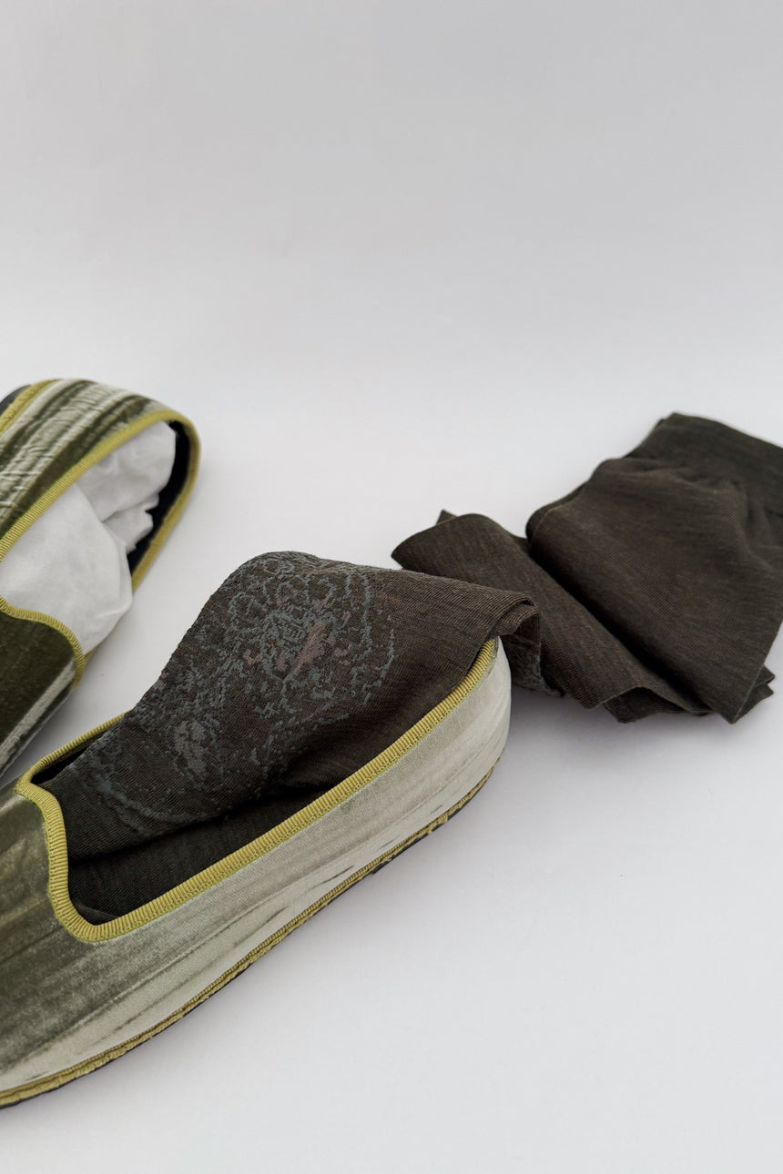 ANTIPAST×GASA*　雲透き　レース柄ニーハイソックス