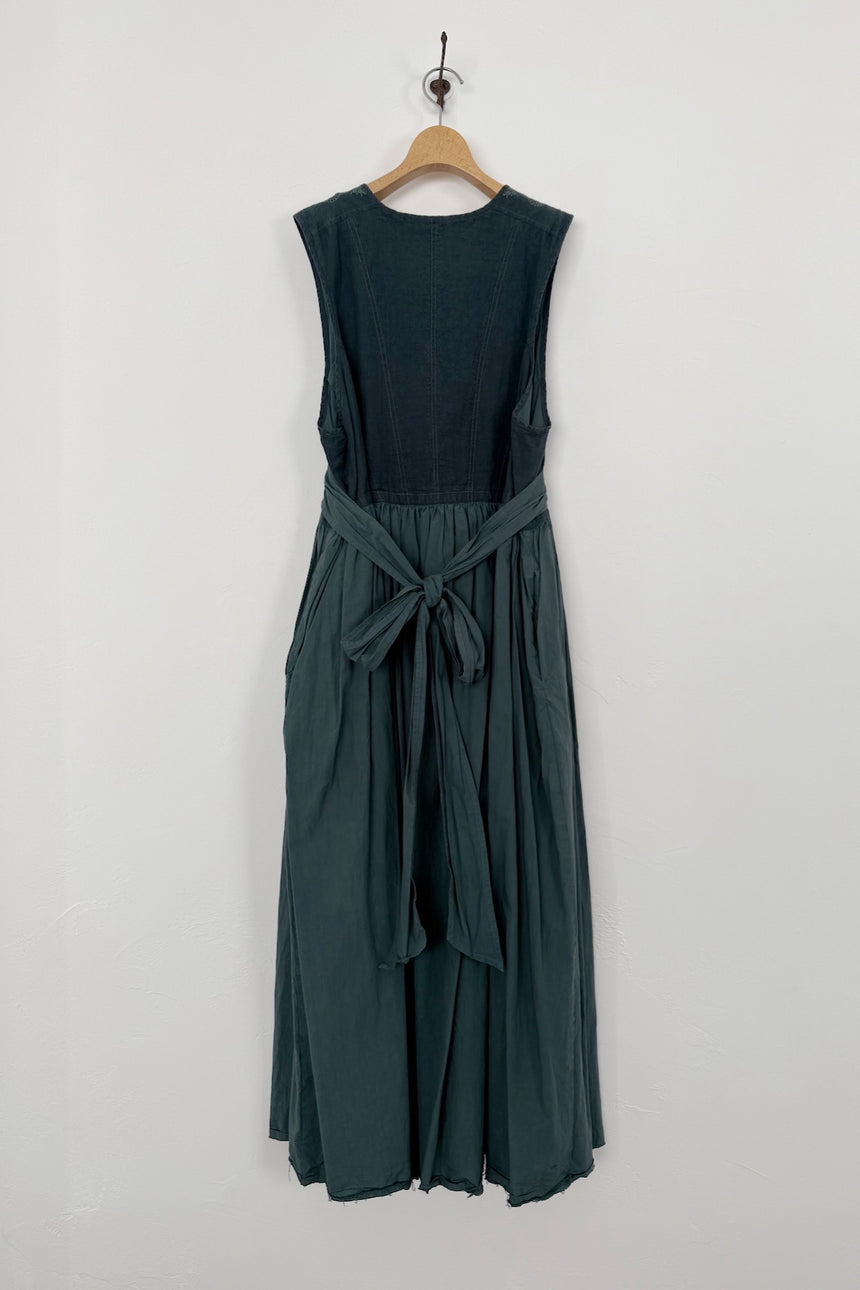 【直営店限定カラー】あしたのくに　刺繍ドレス（peacock green）