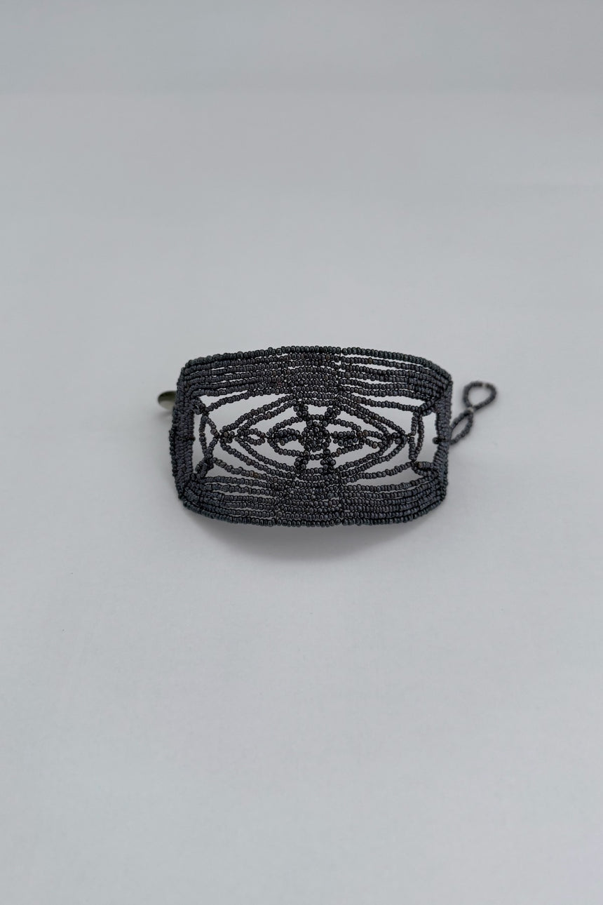 【JoJo】バングルブレスレット(ホワイト・ダークグレー)