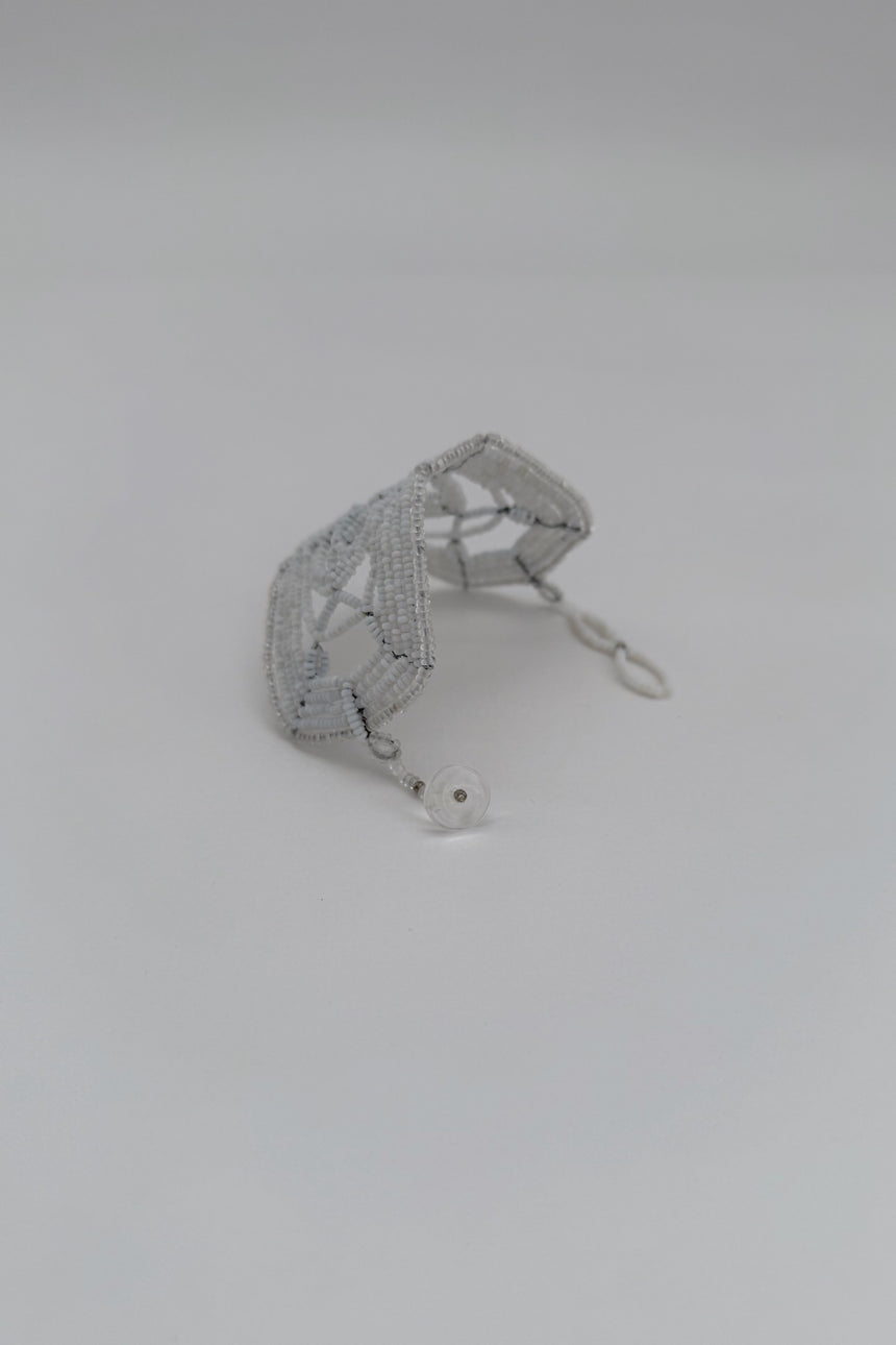 【JoJo】バングルブレスレット(ホワイト・ダークグレー)