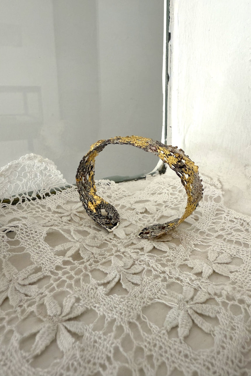 【jona × GASA＊】  re-lace bangle_白