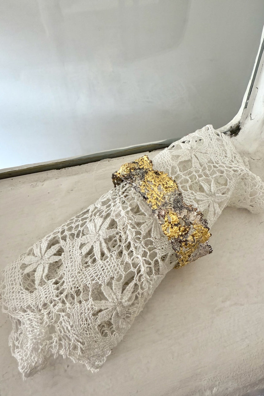 【jona × GASA＊】  re-lace bangle_白