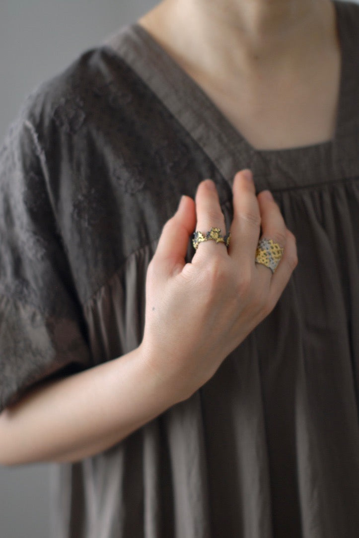 【jona × GASA＊】  ripples ring_白 (M)