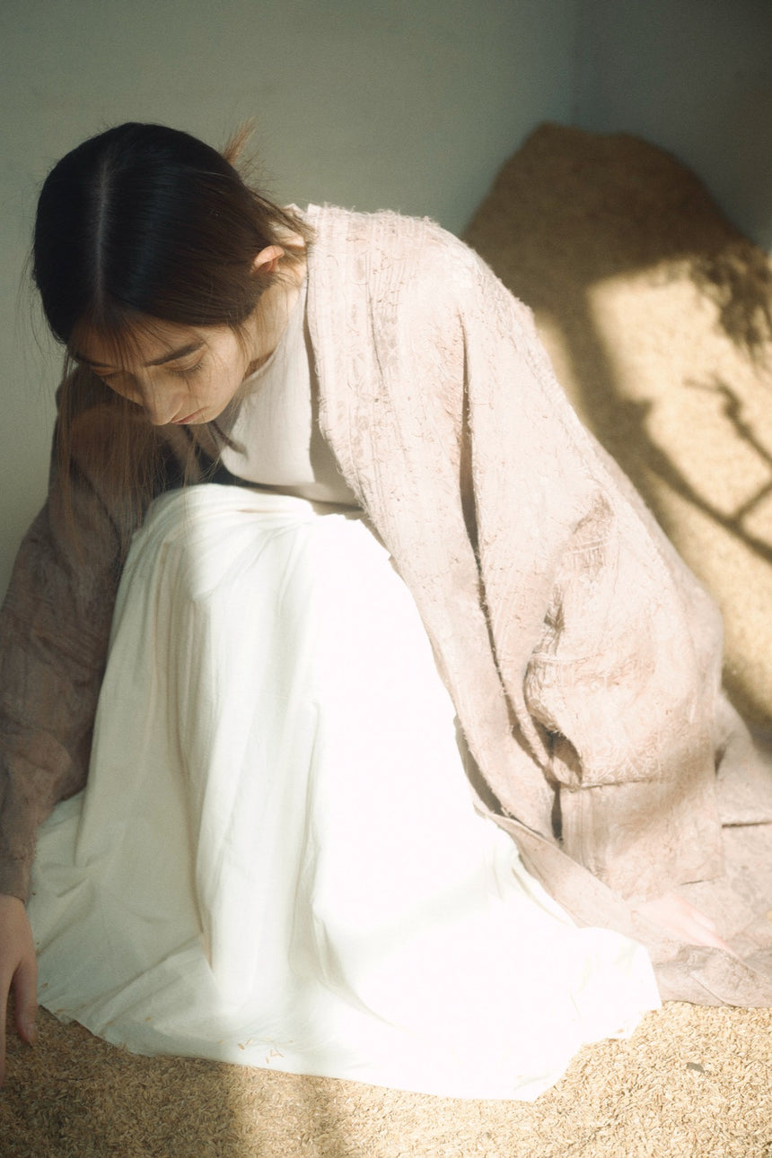 波紋の仕事　ボックススリーブブラウス