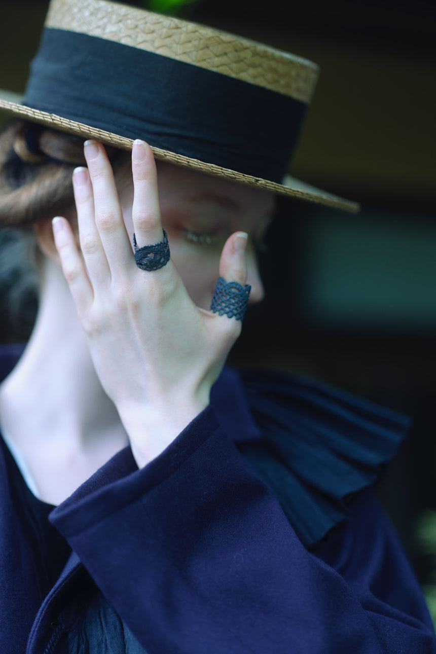 【jona × GASA＊】  ripples ring_黒 (L)