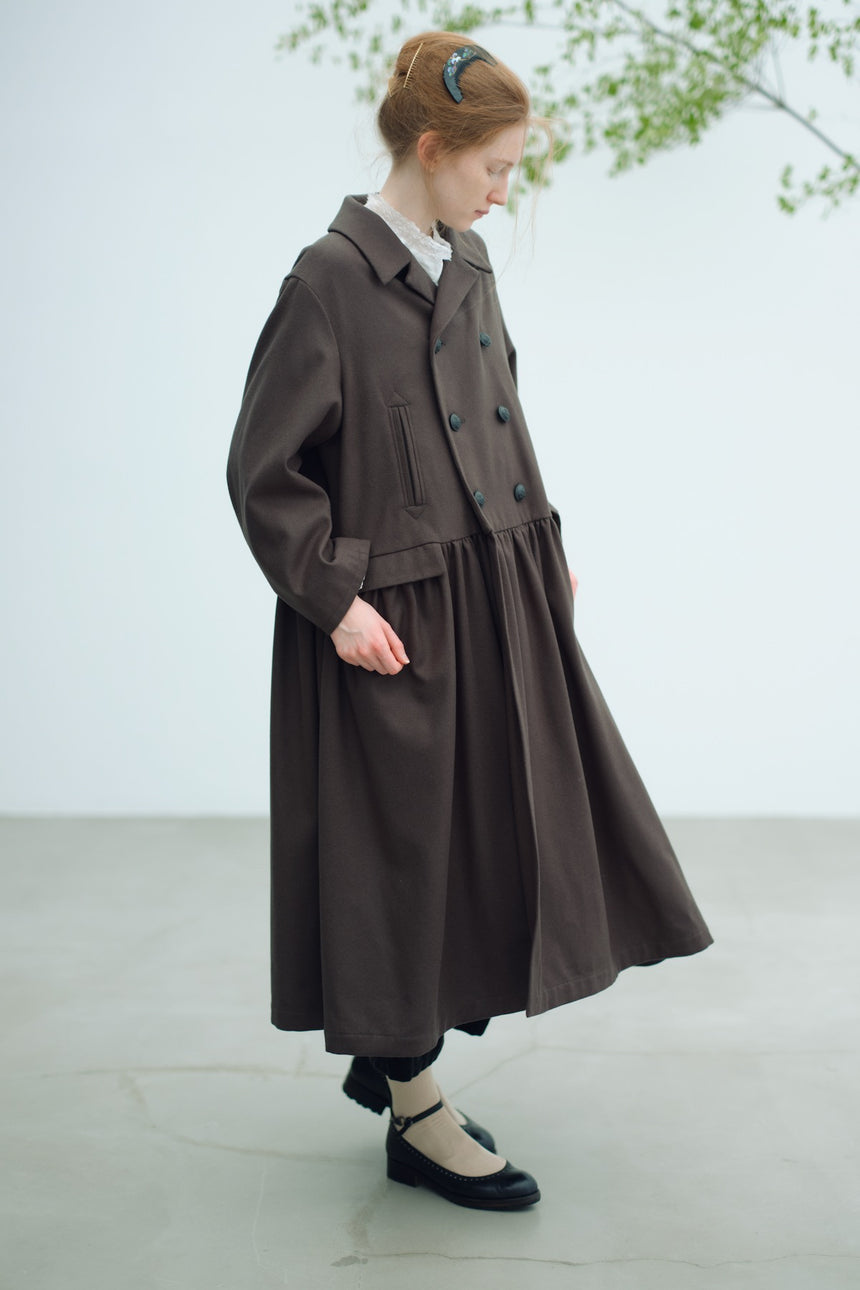 夜色 : Yashoku　ギャザーピーコート