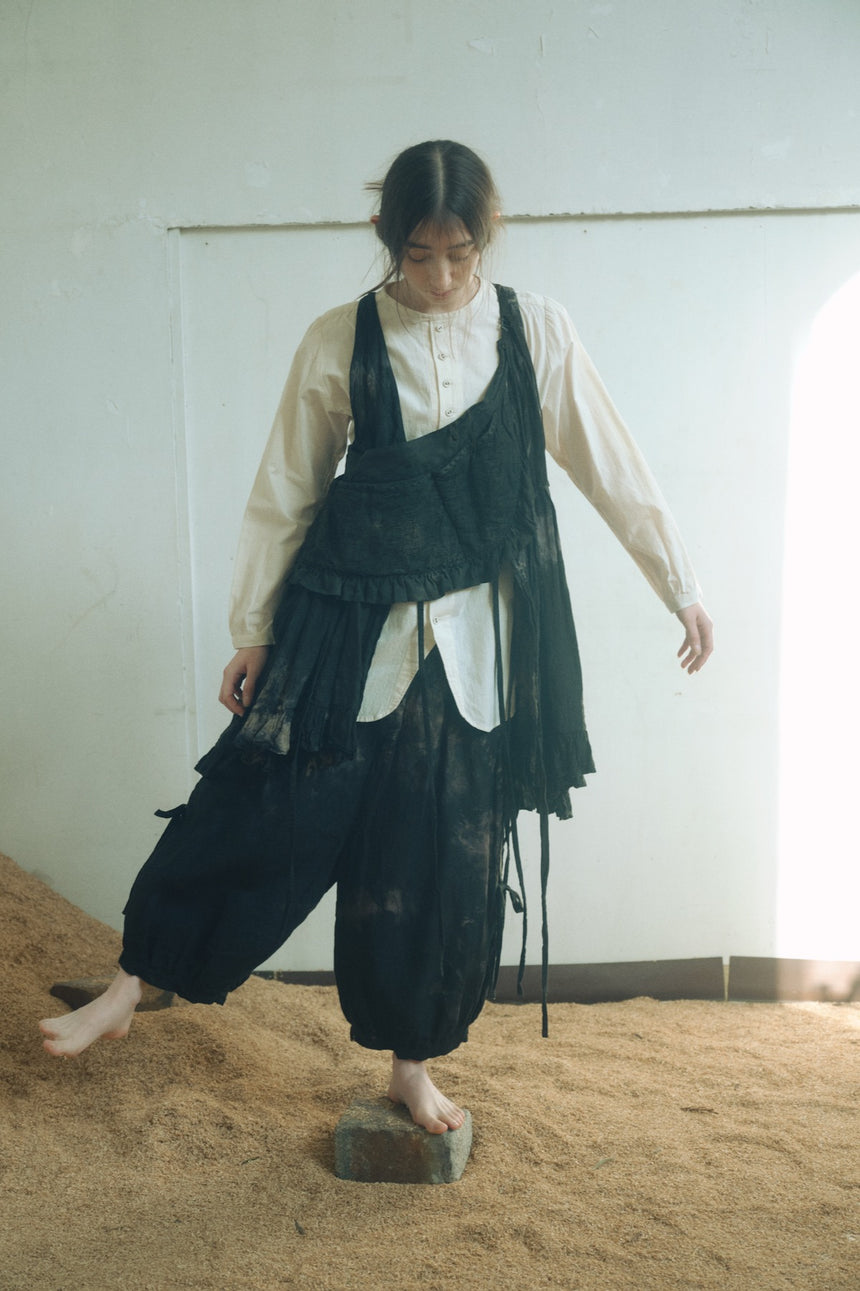 波紋の仕事　ボックススリーブブラウス