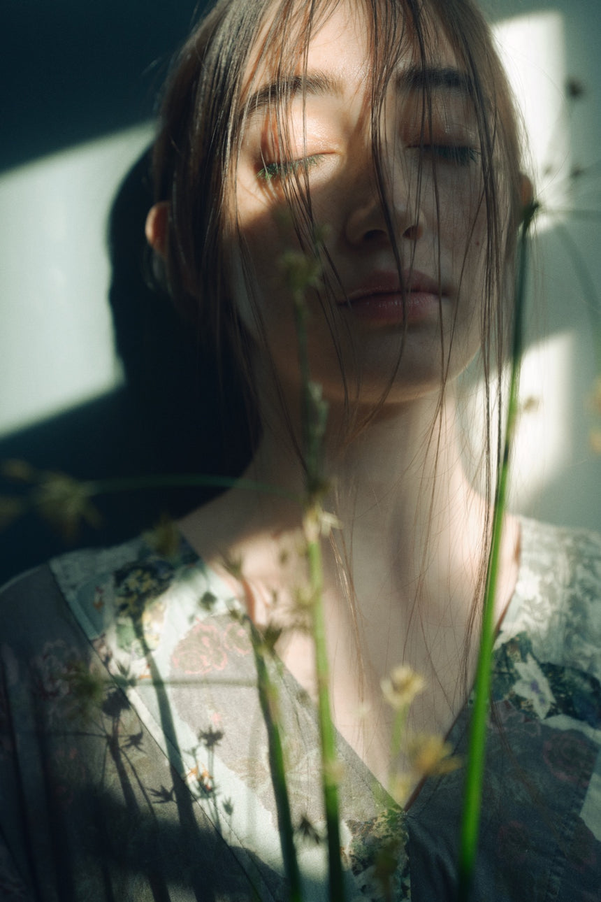 共鳴のカタチ　VネックAラインワンピース