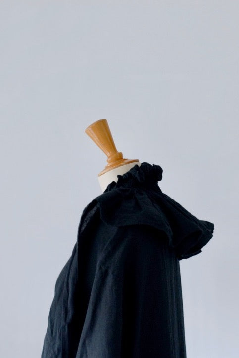 一段一段　タックスカーフ (black)